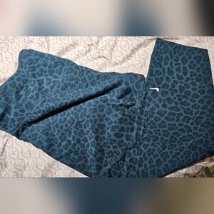 Nike Caribbean Blue Leopard Print Sparkle Leggings
